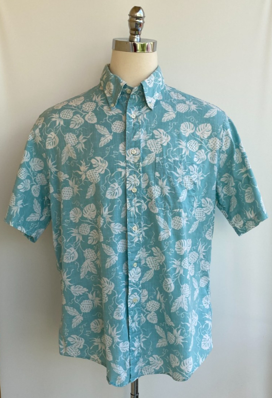 Reyn Spooner Brooks Brothers Shirt Regent Hawaiian Short Sleeve Button Up sz XL
